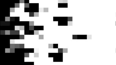 Pixelated Element 5 video seti Pack Deseni Luma Mates veya Alpha Channel Maskeleri Geçişi .