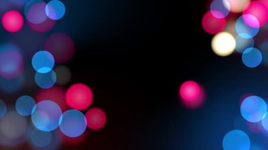 4K döngü parlatıcısı boş arkaplan. Pembe mavi leylak bokeh Odaklanmış Animasyon.