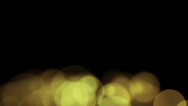 Abstrait brun doré flou bokeh lumière fond boucle 4K Noël Animation. — Video