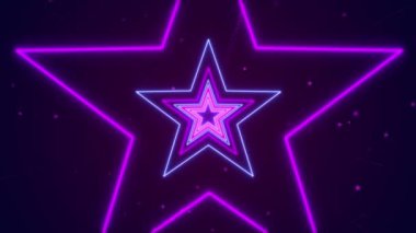 Mavi neon ışıklar orta ödüllü arka plan canlandırmasından geliyor.