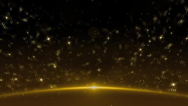4K Shimmering αστέρια σωματιδίων loopable αφηρημένο φόντο βρόχο. — Αρχείο Βίντεο