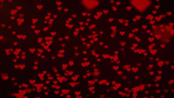 Valentines and Wedding Hearts background Loop animation — Video Stock