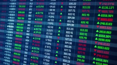 Finansal yatırım geçmişi için borsa ticaret grafiği ve şamdan grafiği.