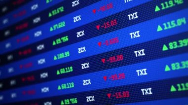 Borsa veya önbellek ticareti şamdan grafik animasyonu