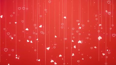 Valentine Day Backgrounds motion graphics Valentine day animated shapes and particles