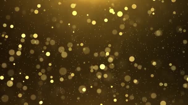 Concepto de verano dorado 4K el movimiento de la luz del sol bokeh sombra natural lazo fondo, — Vídeos de Stock