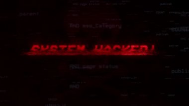 Sistem Hacklenmiş Uyarı Dijital Sistem Güvenliği Alarm Hatası İletisi.