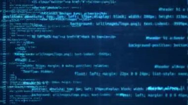 Mavi Ekran Modern Teknoloji. Program geliştirme ve engelleme konsepti