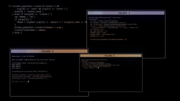 Mensaje de error cifrado de datos en la pantalla. Seguridad cibernética protección de datos negocio tecnología privacidad concepto. — Vídeo de stock