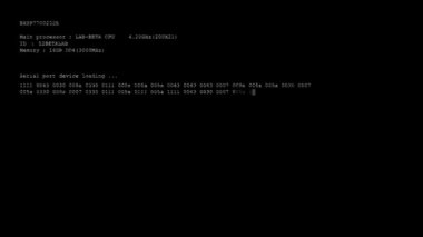 SİSTEM Hata İletisi Ekran Canlandırması 'nda yanıp sönüyor.
