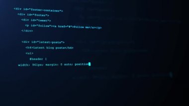 Programlama kodları soyut teknoloji döngüsü arka planı hackleniyor