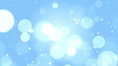 4K Yumuşak Mavi Dijital soyut parçacıklar yüzen dalga siber teknolojisi de odak döngü arkaplanı.