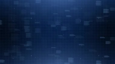 3D Bozukluk Dijital Görselleştirme. Büyük Veri Kompleksi Dalga Kozmik Tasarım Hareketi Canlandırması