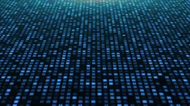 4K Ekran verisi ve bilgisayar programlama bilgisi ikili kod döngüsü arkaplanı.