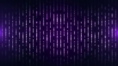 Dalga deseni 3 boyutlu soyut dijital parçacıklar döngüsü arkaplanı.