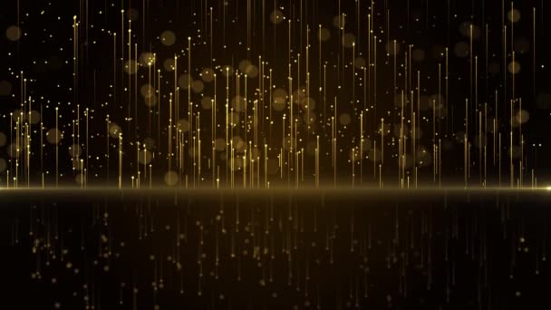 4K Abstract shimmering Particles dust light motion Loop background Animation. — Stock Video