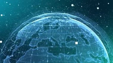 4K Dünya para birimi simgeleri ile dönen Döngü Canlandırma Arkaplanı.