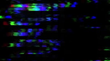 Soyut dijital arıza sanat döngüsü animasyon efekti. Retro fütürizm dalga biçimi.