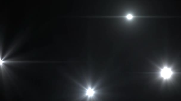 Gyönyörű fény szivárgás sötét háttér valódi lencse flare. — Stock videók