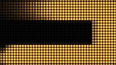 Soyut Animasyon Arkaplanı 'nda 4k altın yanıp sönen ampuller. sahne ışıkları için projektörler.