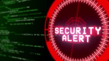 Sayısal Veri Ağı Koruma Animasyon Döngüsü Sanal Güvenliği.