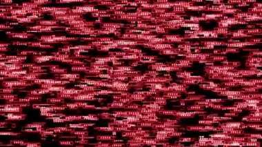 Computer error message. Animation bar pop up system error Error glitch red text.