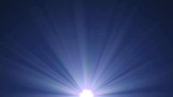 4K Isolated Global parameter Blue light rays animation Background. — Stock Video