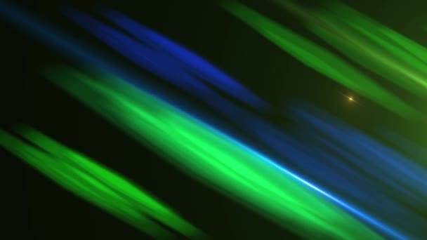 Optisches Licht Blitz-Linse Fackeln und Lecks und Übergänge Green Screen Loop Animation Hintergrund. — Stockvideo