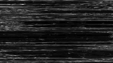 4K VHS kusurları, objeler ve gürültü Videokaset kaydedici VCR Çalma Çemberi Canlandırması.