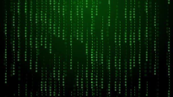 Abstrakter futuristischer Computer-Matrix-Hintergrund mit Ziffern, Animationshintergrund-Schleife. — Stockvideo