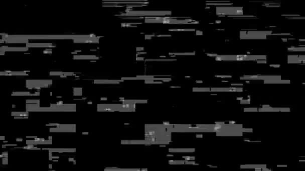 Fondo abstracto del efecto Glitch. efecto de ruido Loop Animation. Error de daño de vídeo. — Vídeo de stock