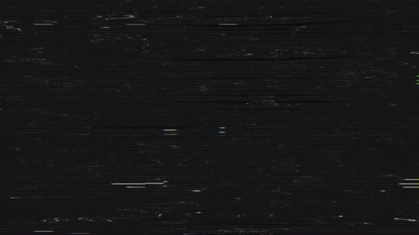 4K Glitches error from an old tape or old TV Loop Animation. — Stock Video