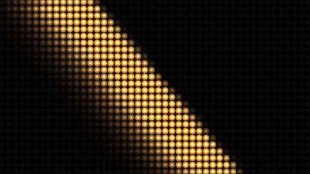 Абстрактный анимационный фон из 4k Golden Bulb. — стоковое видео