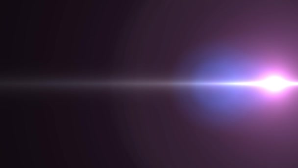 4K Abstrait fond de mouvement Flare lentille optique et éclat de lumière flash thème — Video