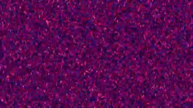 4K döngüsü Glitch gürültü arka plan statik televizyon VFX. Dijital piksel gürültü arızası sanat efekti