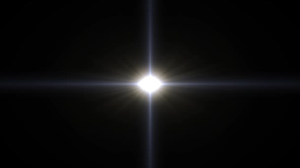 4k Abstrakt kristall bokeh Sun Light Blinking Overlay bakgrund Animation. Ljusläckor från belysning. — Stockvideo