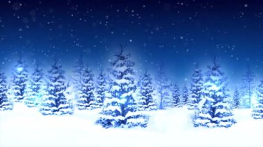 Kış sahnesi 4k animasyon döngüsü. Noel ve Yeni Yıl Parlak Xmas geçmişi.
