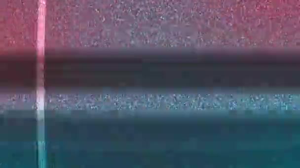 4K loop Vintage switch on, turn off television. Analog Static Noise texture Animation. — 비디오