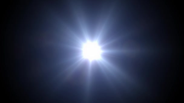 Luz do ponto 4K, Bokeh, chama, fundo do laço do efeito da chama da lente da luz do brilho. — Vídeo de Stock