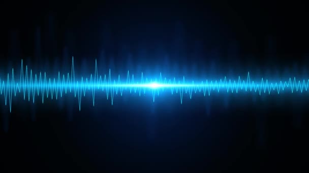 4K Loop Abstract Audio wavefrom music waves oscillation Background Animation.