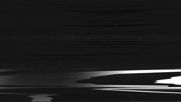 Digital Glitch transition Black and white Loop Animation . — Stock video