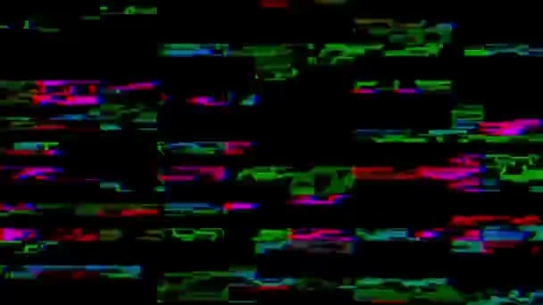 4K Unikalne wzornictwo Streszczenie Cyfrowe tło Błąd w pikselach Błąd w pętli wideo Animacja. — Wideo stockowe