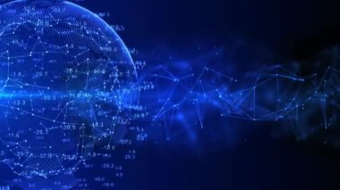 4K Genel Ağ Bağlantısı Döngü Canlandırması Arkaplanı.