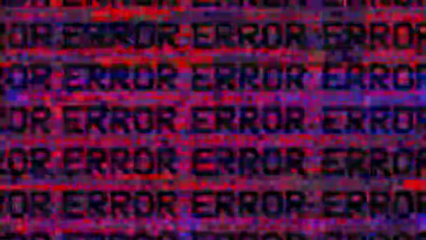 Loop Abstract Animação do crime cibernético Erro, proteção do computador, segurança cibernética. — Vídeo de Stock