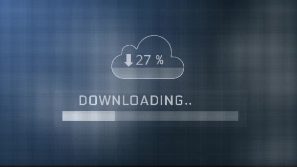 ネットワーク接続とクラウドコンピューティング技術アイコンループアニメーションのダウンロード. — ストック動画