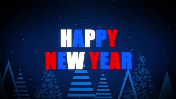 Happy New Year 2022 Motion graphics Merry Christmas concept Background. — Stock Video