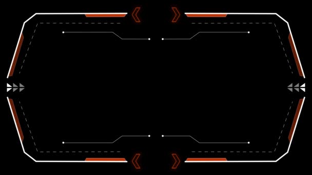 4K HUD Högteknologisk Futuristisk Display Grön Skärmkanal. Teknikvetenskap. Infografiska element. — Stockvideo