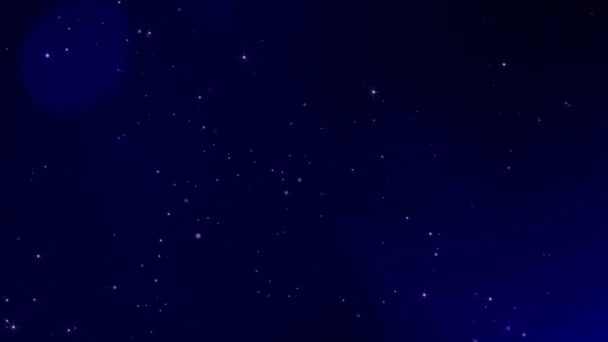 Blinkande glittrande stjärnor skimrande damm partiklar flyger i slow motion i luften Loop animation. — Stockvideo