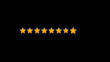 Rating Ten Stars Customer review, Usability Evaluation, Feedback Motion Graphics Animation.