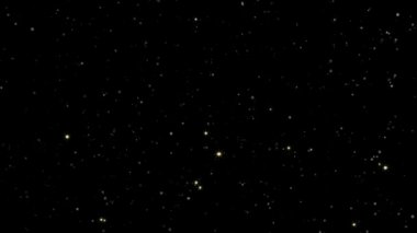 4K Loop animation of falling gold particles Background. Christmas, luxury, success, celebration.